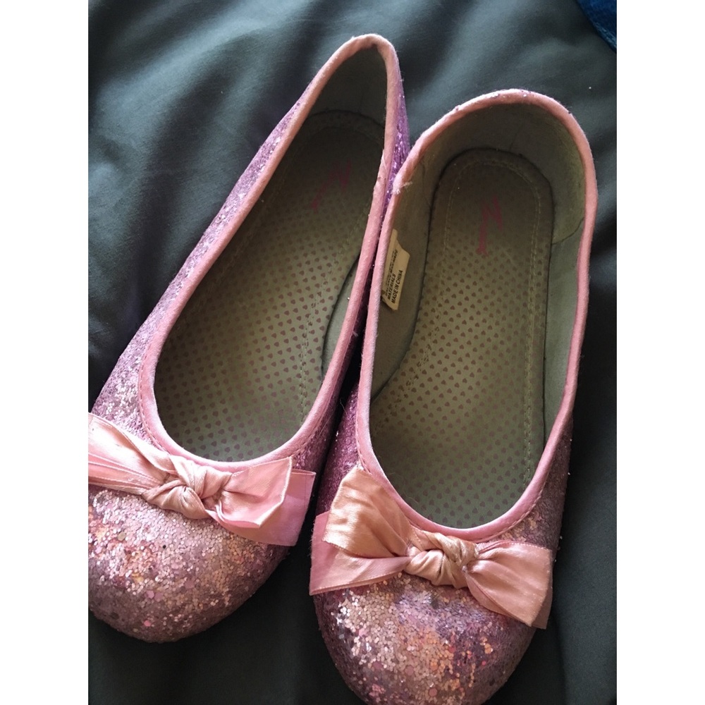 Torrid glitter pink flats